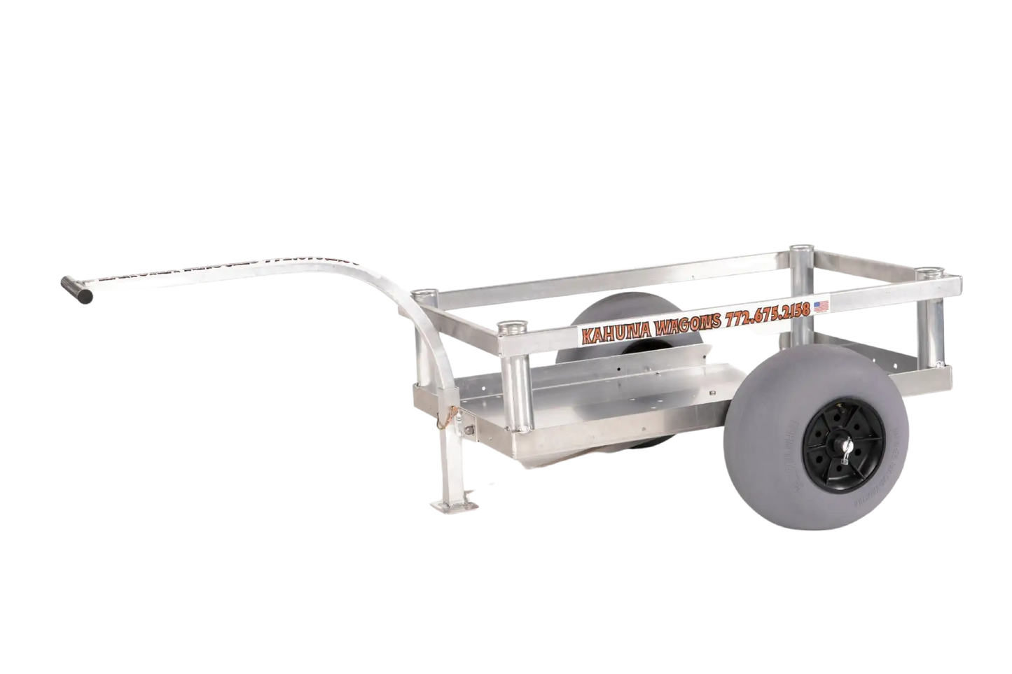 Alumacart Bimini Beach and Fishing Wagon with Rod Holders With No Hitch New - ALUM203