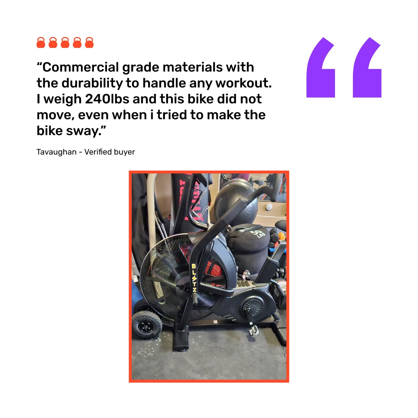 Bells Of Steel Blitz Max Air Bike - BMAX-AIRBK-SET