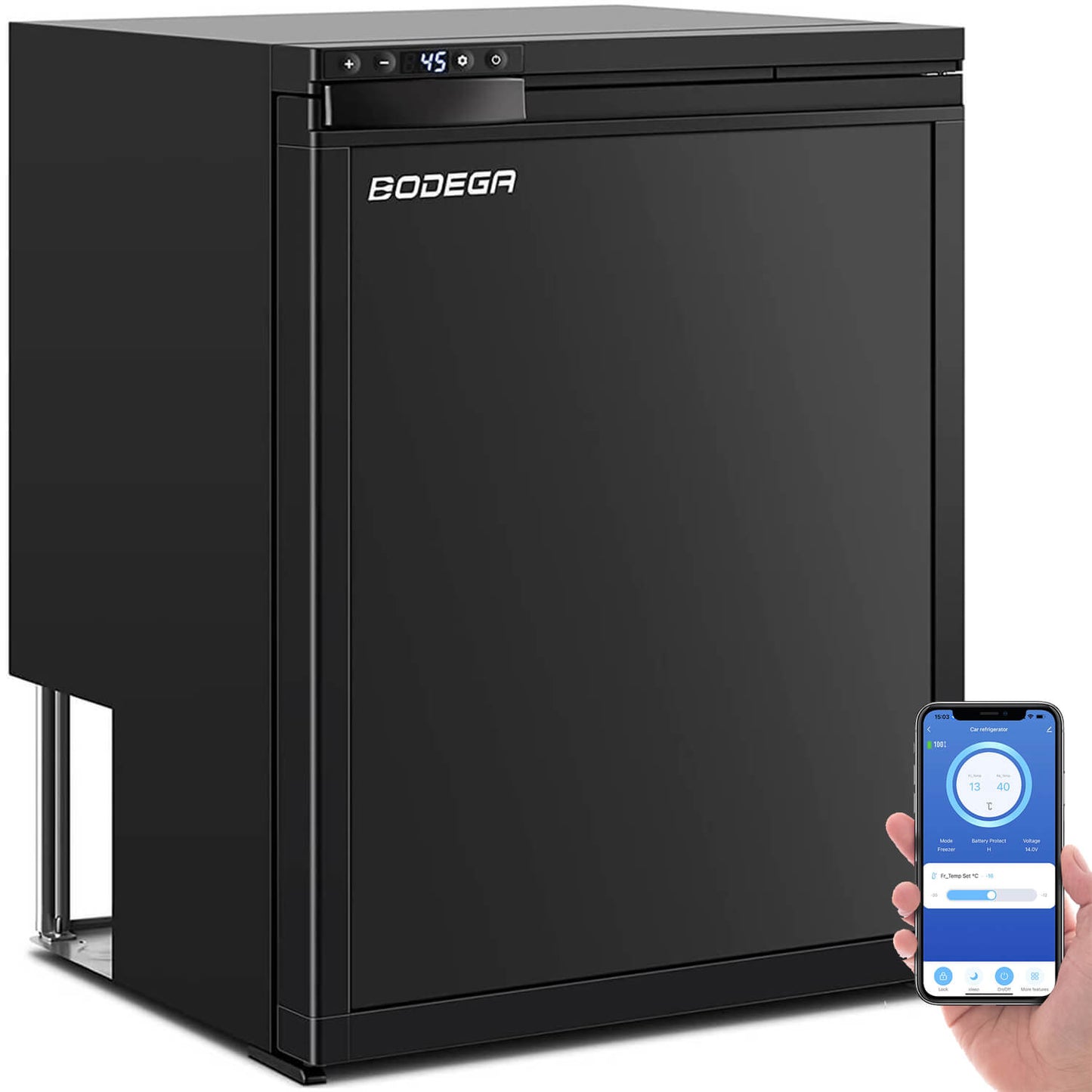 Bodegacooler RV Refrigerater Upright Freezer Semi Truck Refrigerator 83L/2.94 Cu.ft