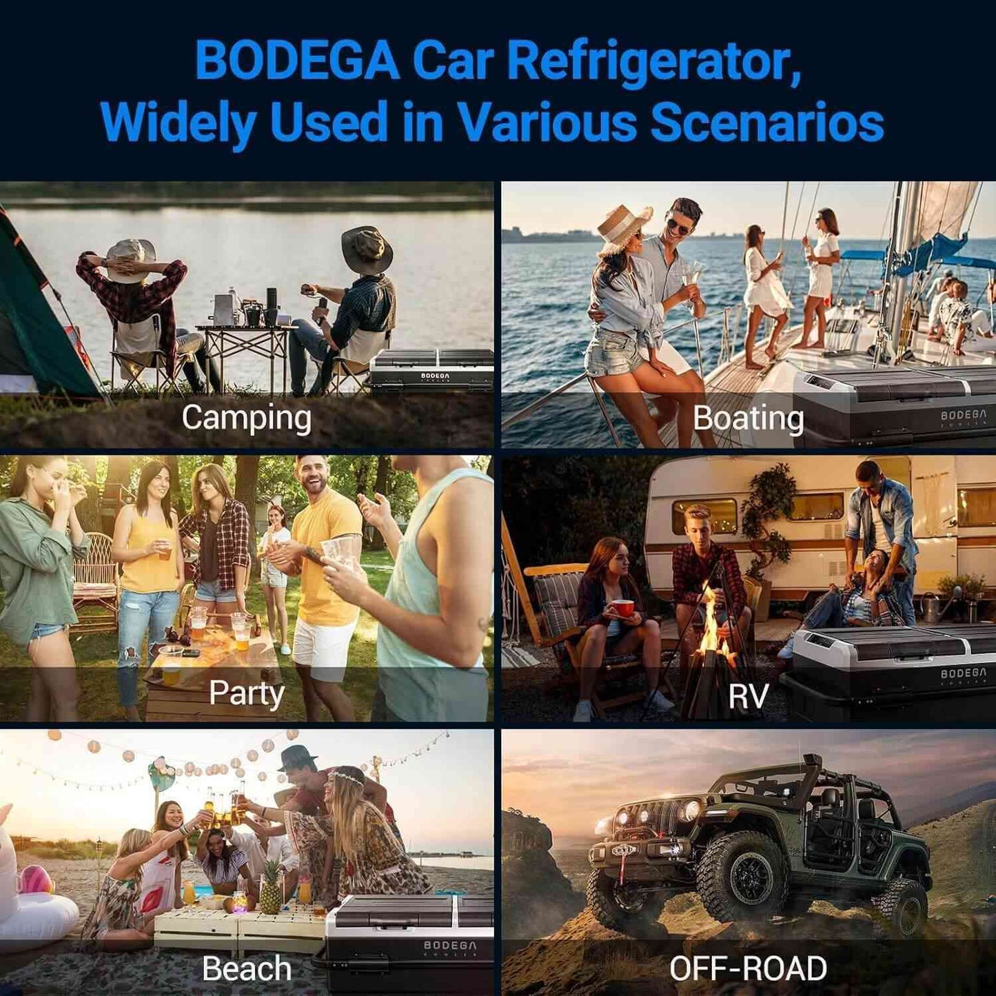 BODEGA cooler Portable Fridge Freezer 121QT/115L TWW115