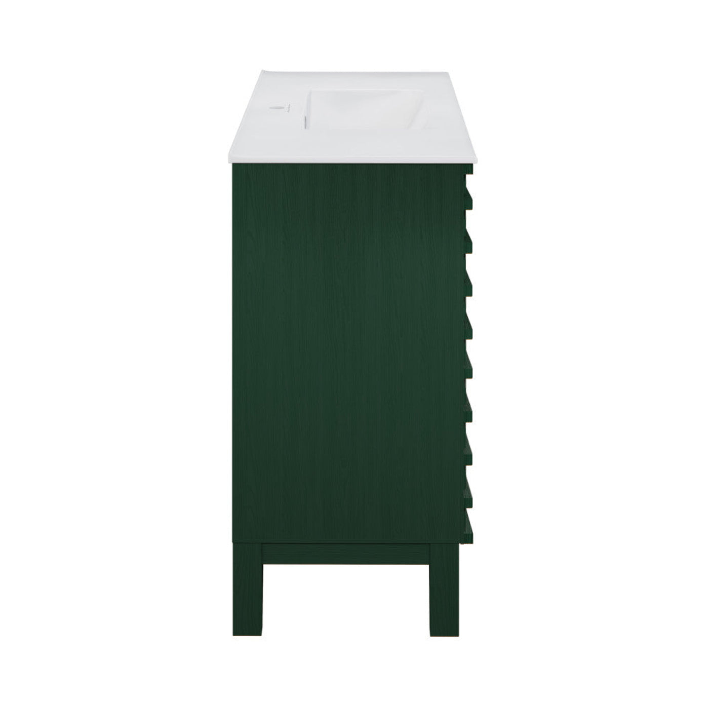 Swiss Madison Cascade 36" Freestanding Bathroom Vanity in Green Oak with Sink Top - SM-BV471GA