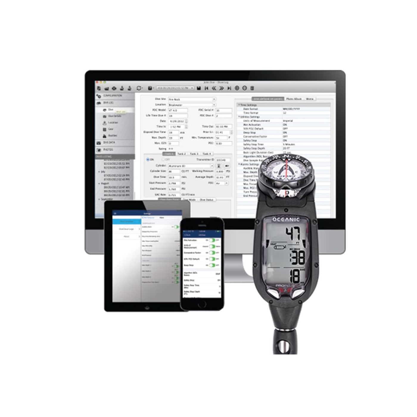 Zeagle Oceanic Pro Plus 4.0 Dive Computer Console w/ Compass - COM271 COM
