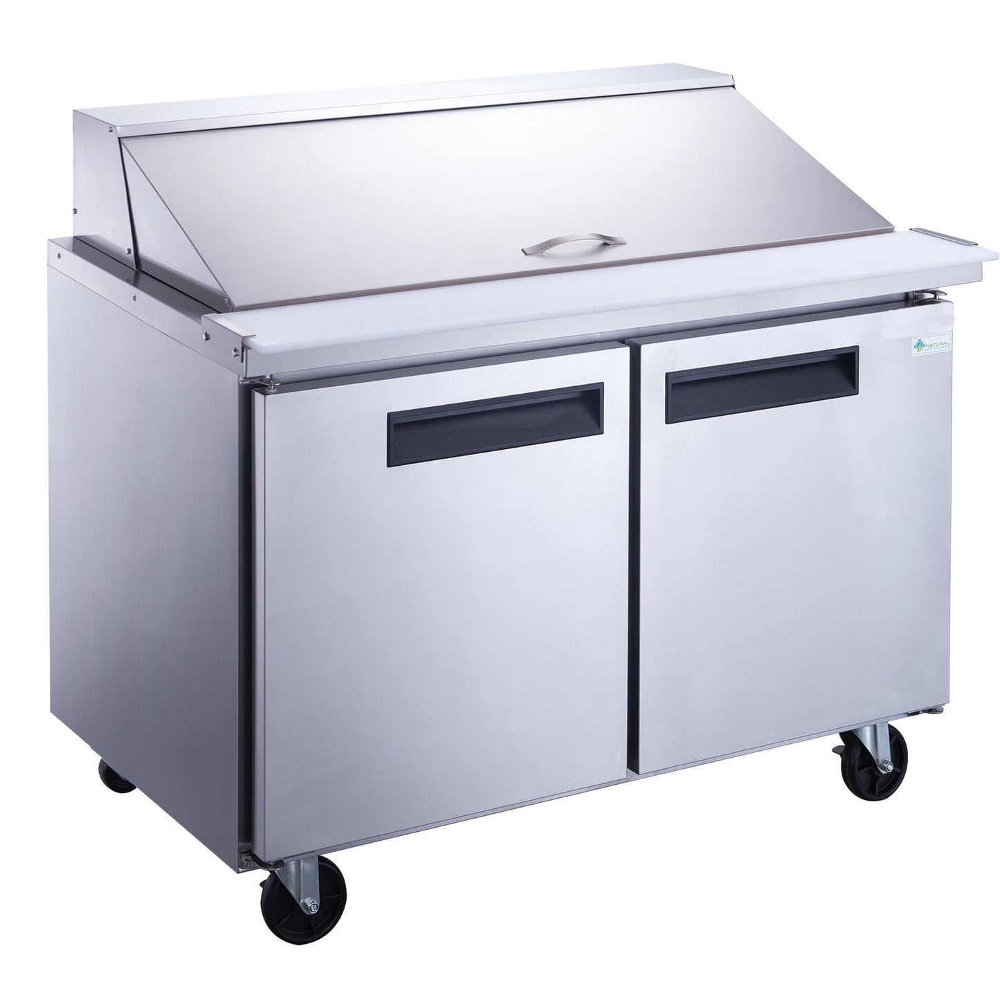 Chef AAA - TSP48M Commercial 48" 18 Pan Salad Sandwich Food Prep Table Refrigerator Mega Top - TSP48M
