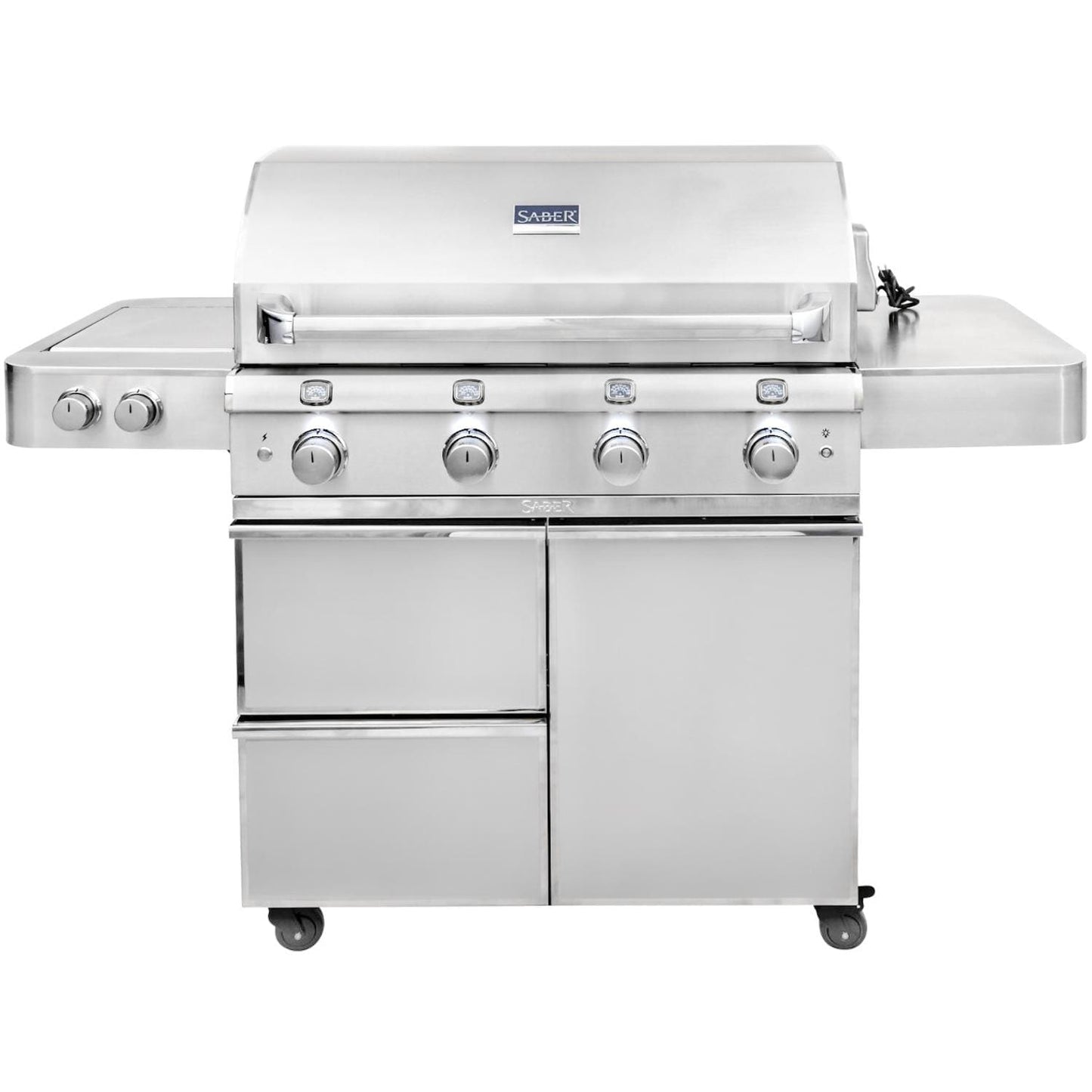 Saber Grills: 670 Series 4-Burner Cart Grill (LP) - R67CC1117