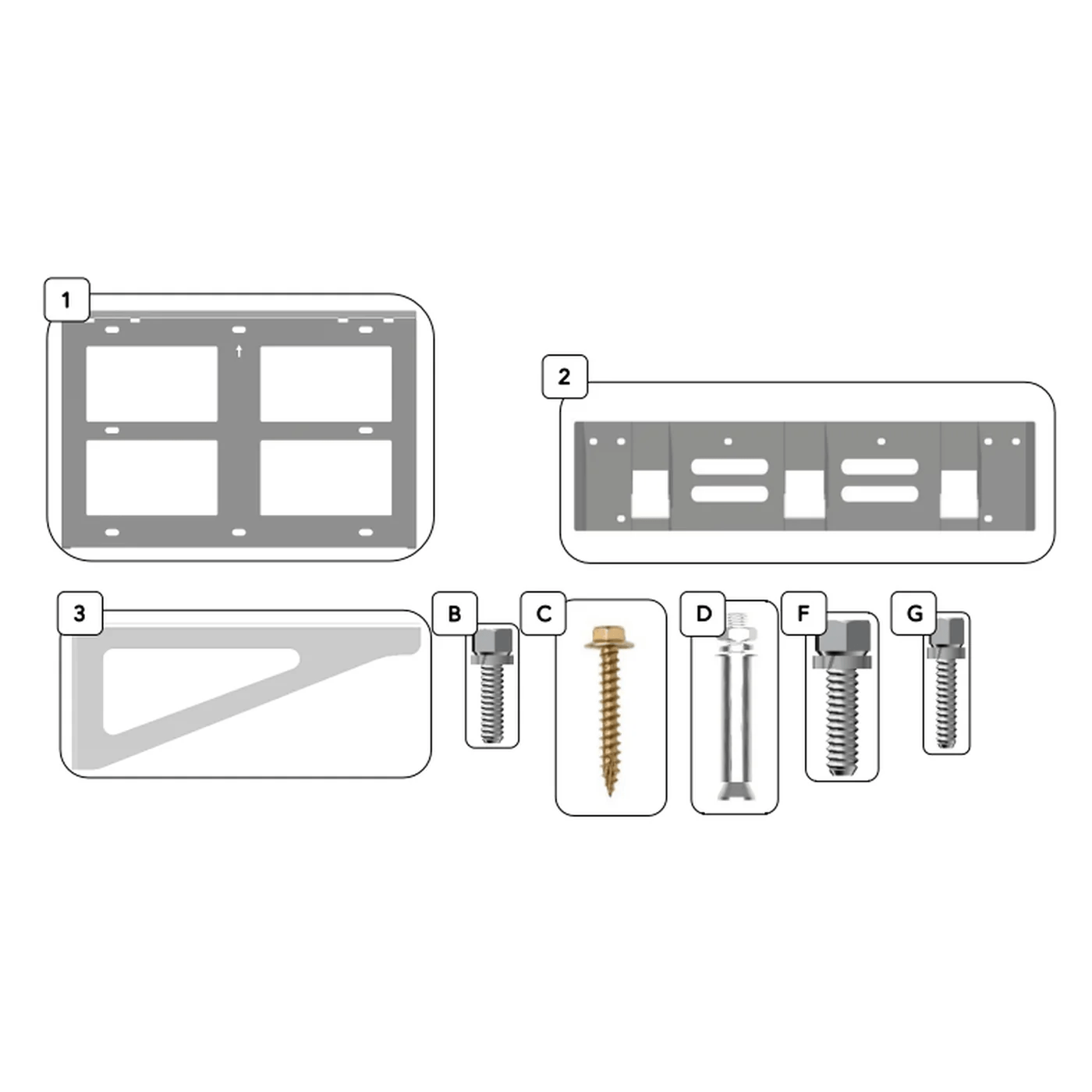 Aims Power eForce Wallmount Bracket - eForce Wallmount Bracket