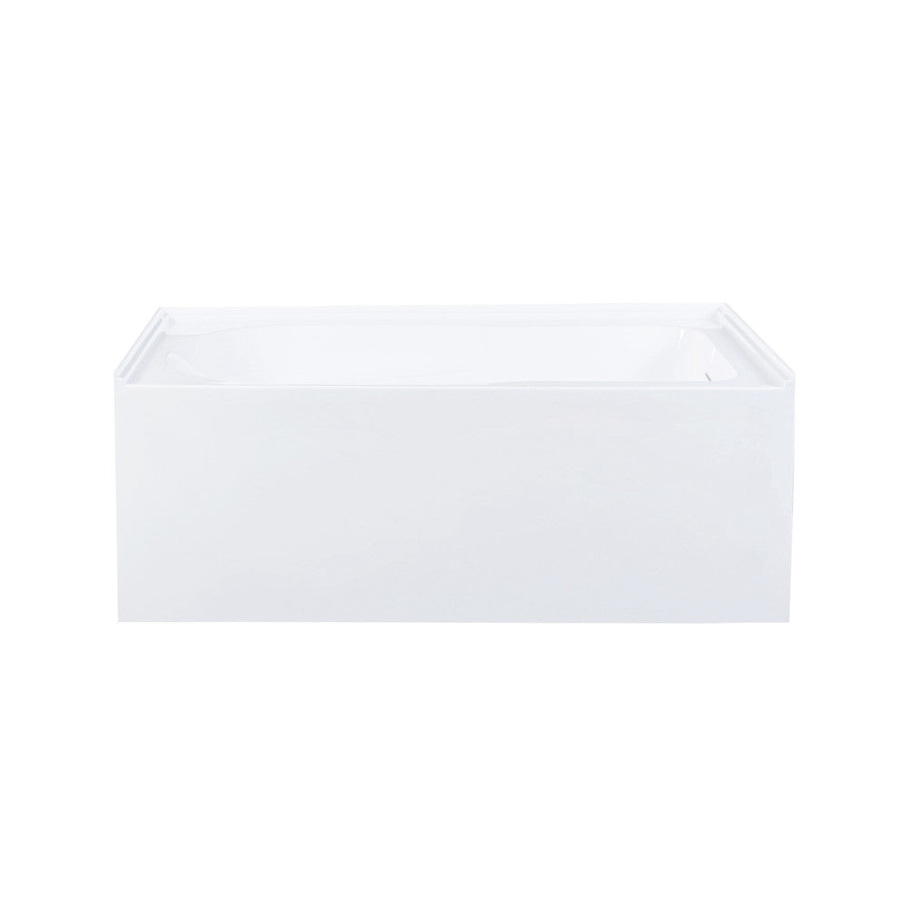 Voltaire 54 x 30 Skirted Right Drain Soaking Apron Bathtub in Glossy White with