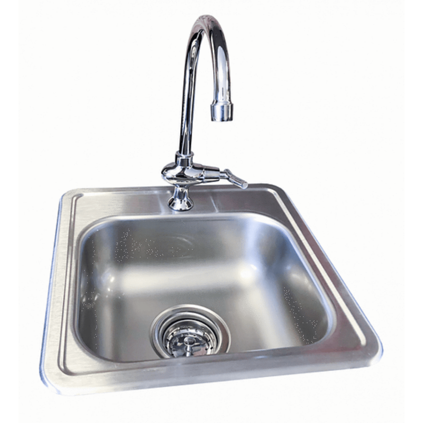 Kokomo Grills 15" Standard Steel Drop-in Outdoor Kitchen Sink