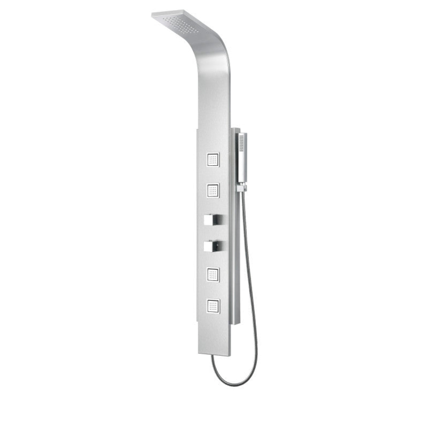 Tru Grit VISOR Series 60 in. 4-Jetted Full Body Shower Panel System with Heavy Rain Showe - 1770270784682_253