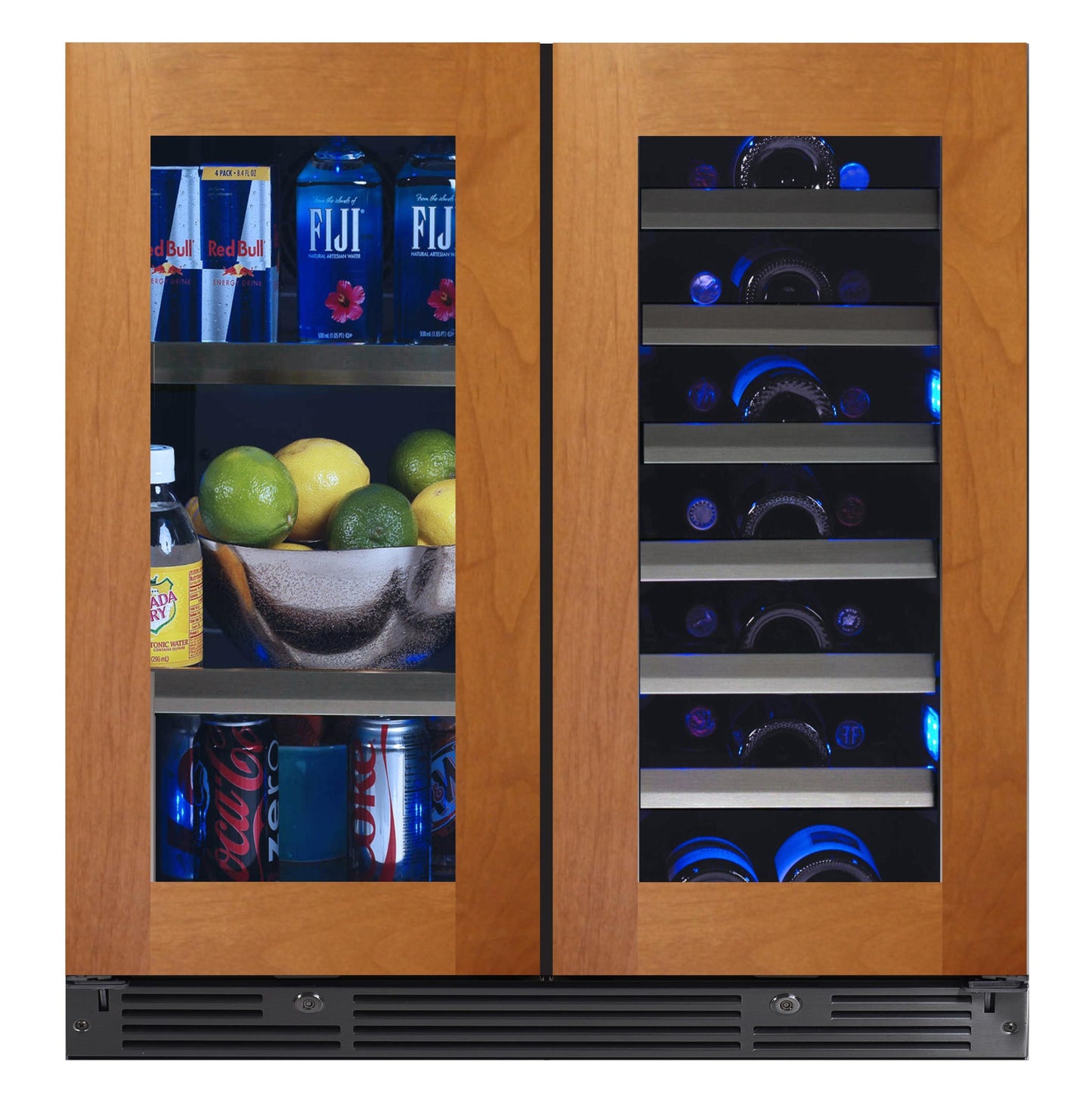 XO APPLIANCE XOU30BWDDGO 30" Beverage/Wine Double Door Panel Ready Glass Custom Panel Ready- XOU30BWDDGO