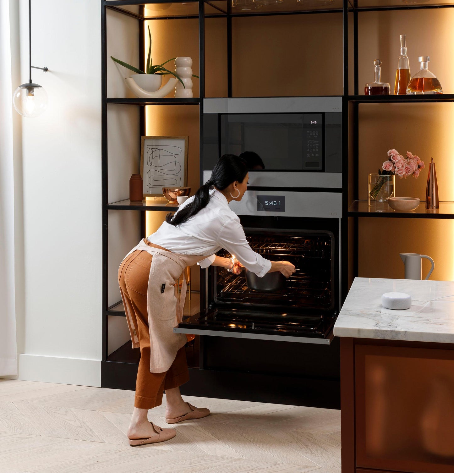 CAFE 30" Smart Built-In Convection Single Wall Oven in Platinum Glass Gray - CTS90DM2NS5
