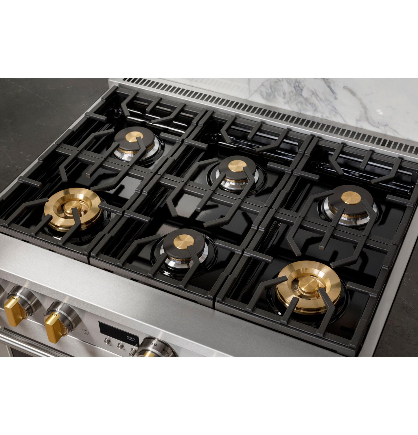 MONOGRAM Monogram 36" Dual-Fuel Professional Range with 6 Burners in Stainless Steel - ZDP366NTSS