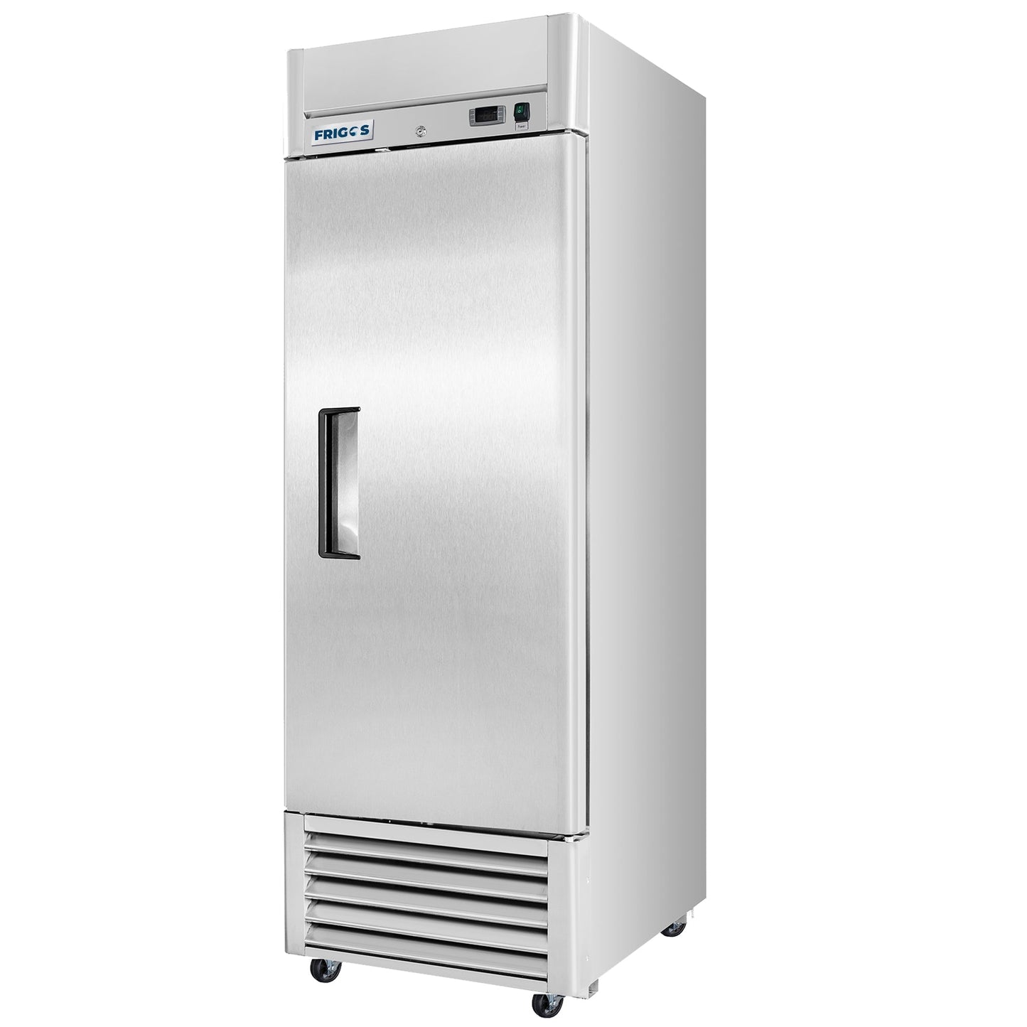 Frigos Commercial Reach in Freezer 27" Width Solid 1 Door 21 with Aluminum Interior with 304 Stainless Steel Floor - FG-FZ-1D