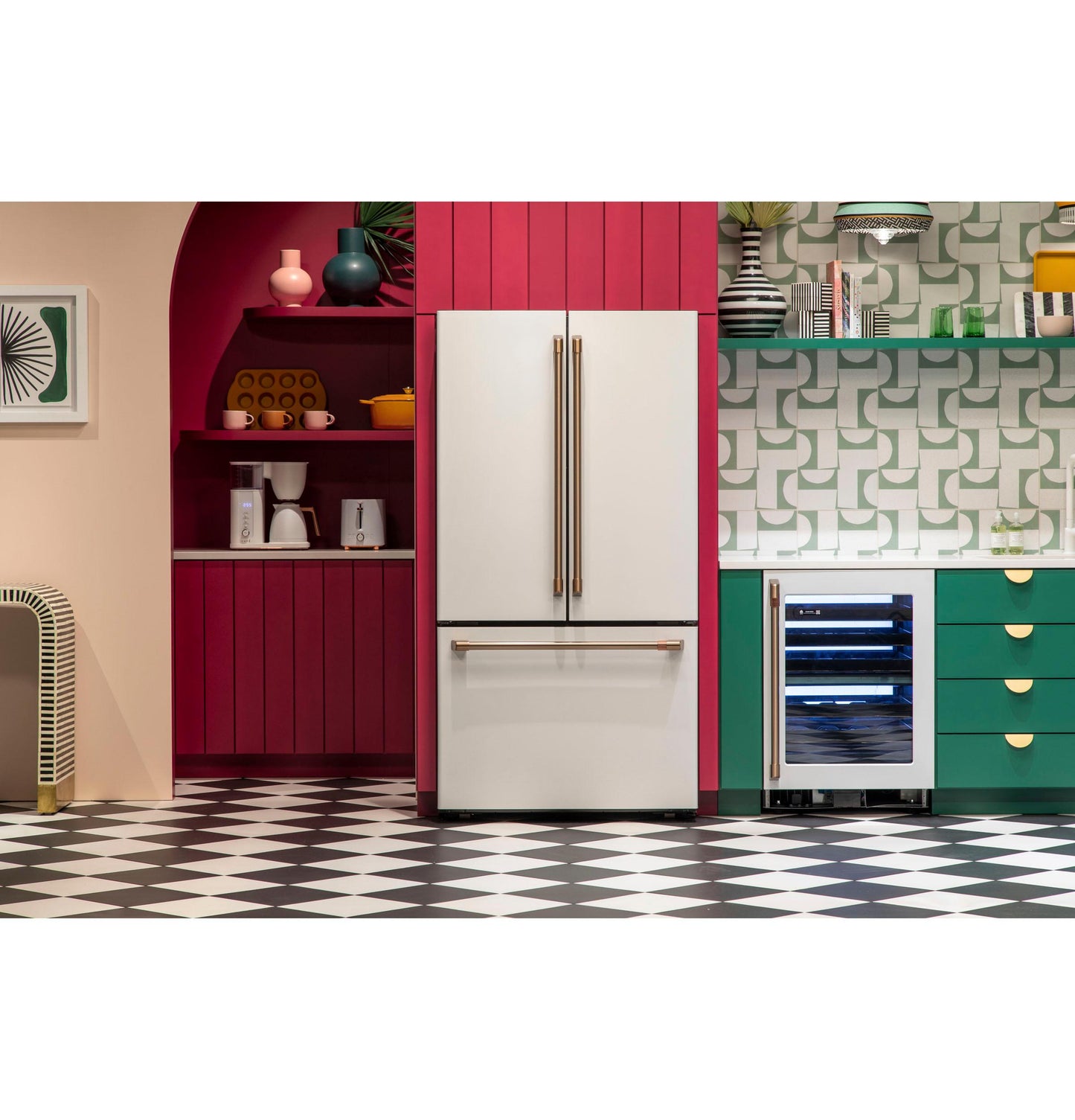 CAFE Wine Center in Stainless Steel - CCP06DP2PS1