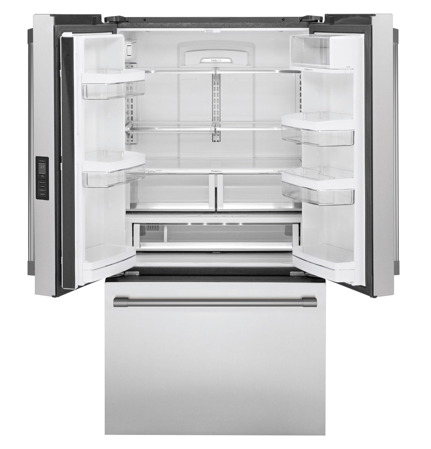 MONOGRAM Monogram Counter-Depth French-Door Refrigerator in Stainless Steel - ZWE23NSYSS