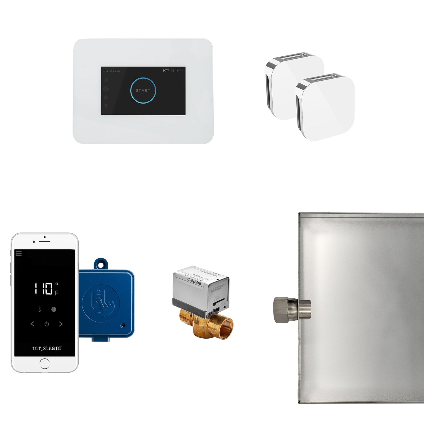 Mr Steam iButler Max Package in White - I3BUTLERXWH