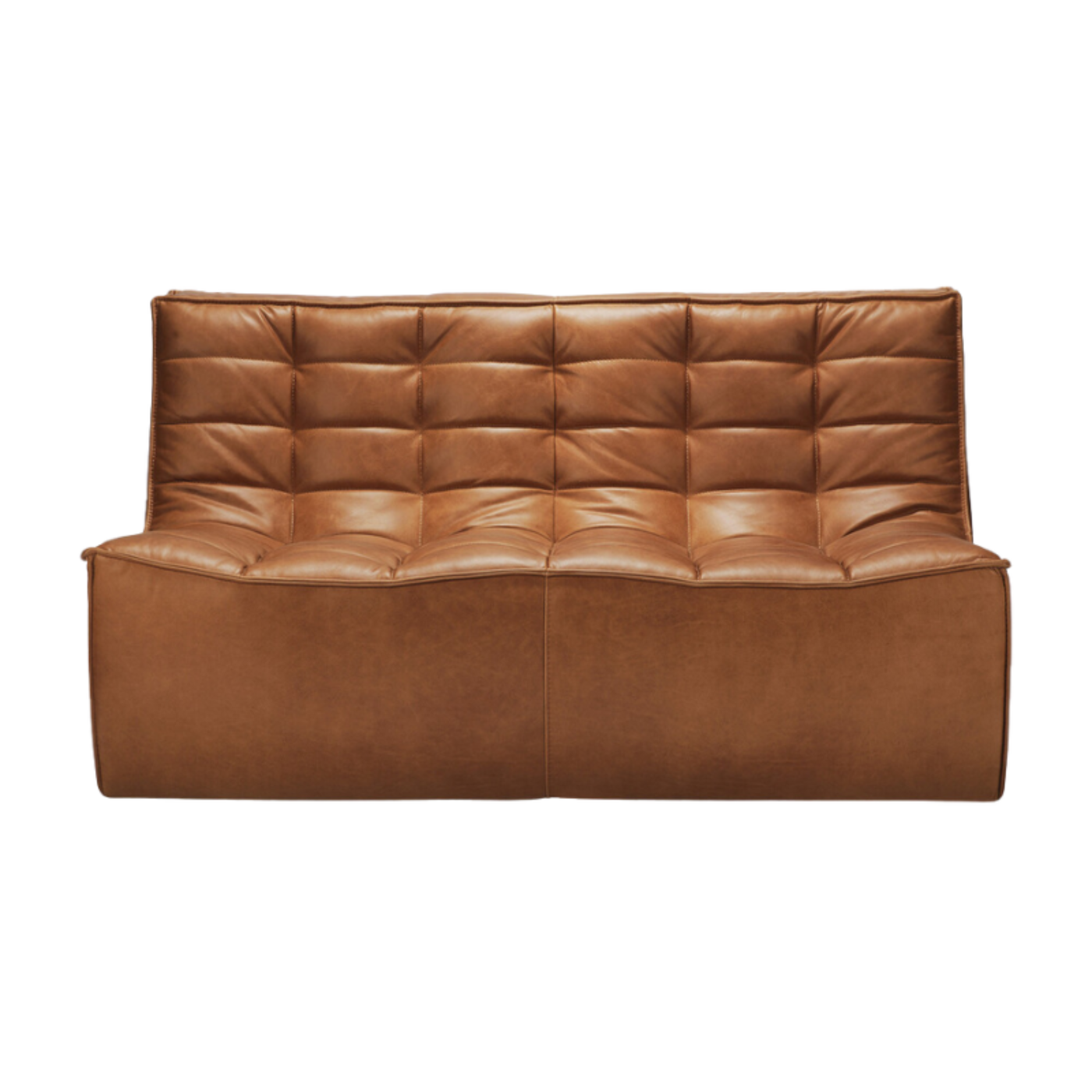 Ethnicraft EthnicraftN701 Leather Two Seater Sofa - ETH-20083