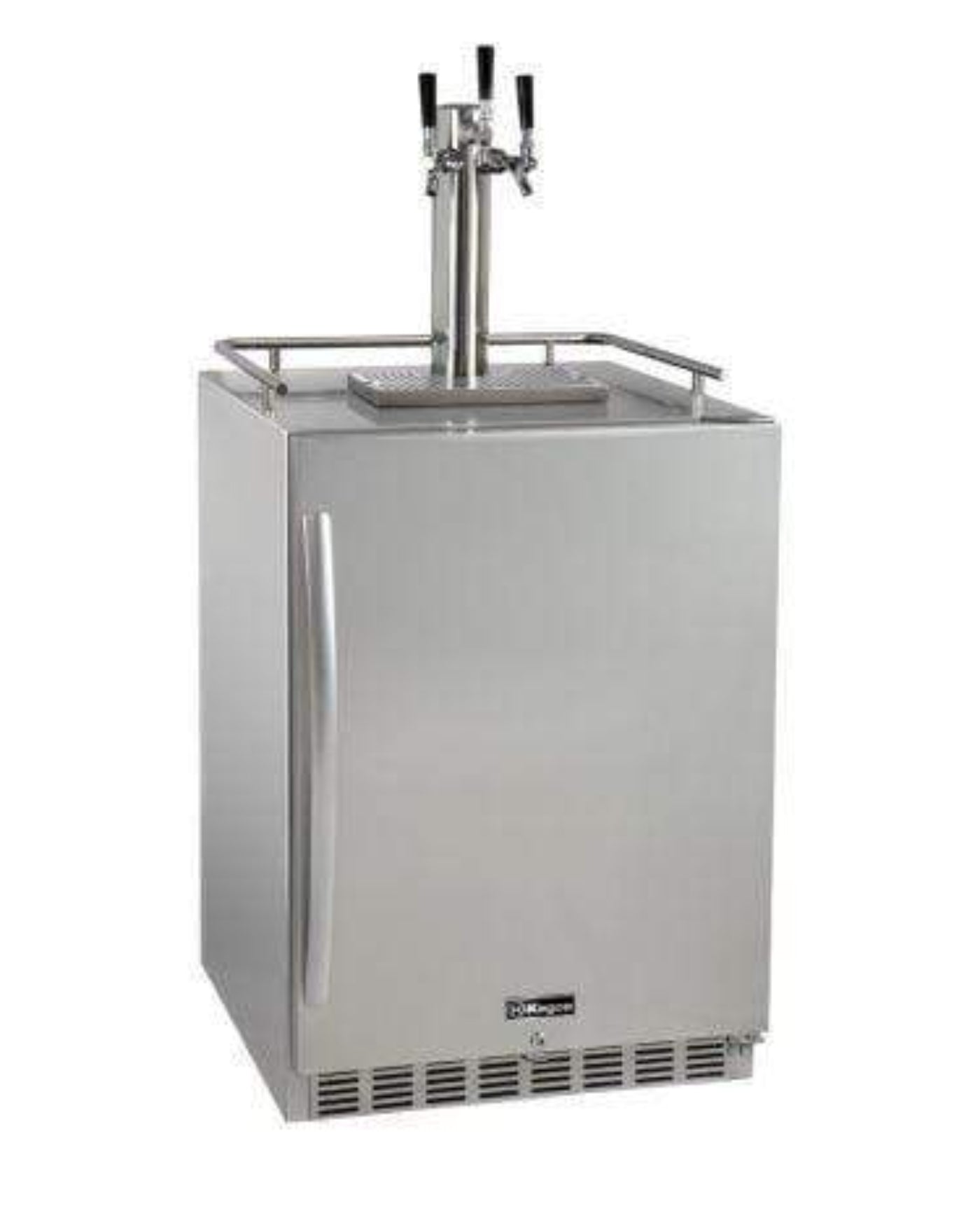 Kegco 24" Wide All Stainless Steel Outdoor Built-In Left Hinge Kegerator with Kit - HK38SSU-L-1