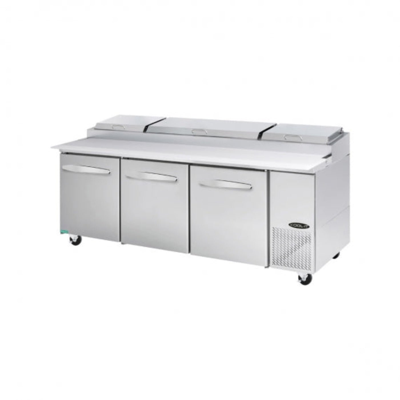 Kool-It 93" Wide 3 Door Pizza Prep Table - KPT-93-3