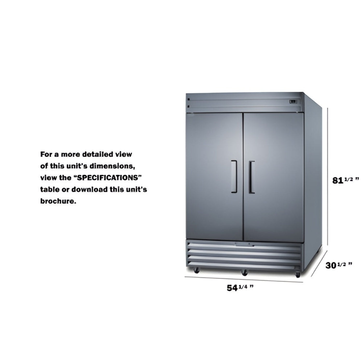 Accucold Summit - 39 Cu.Ft. Reach-In Freezer - SCFF436