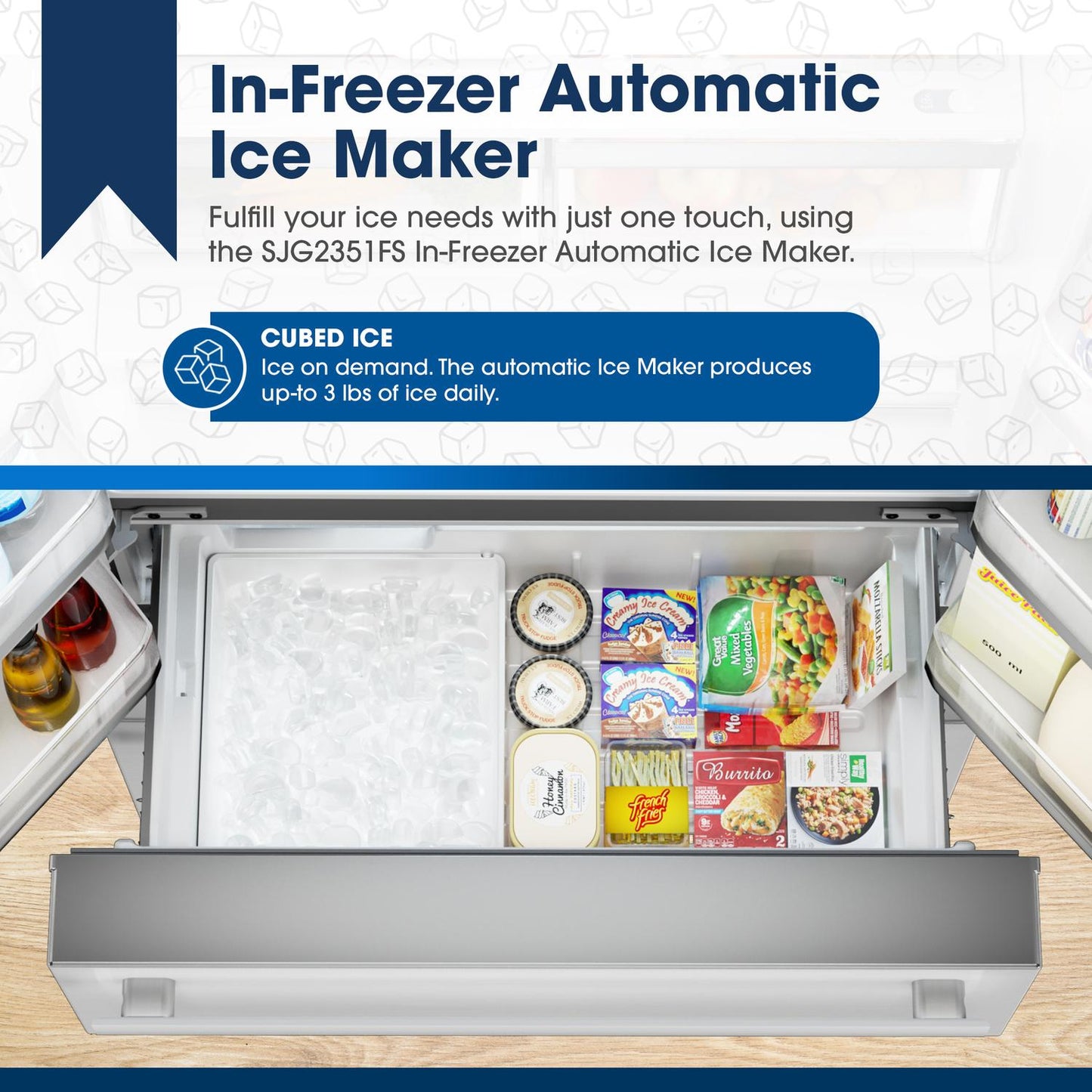 SHARP Sharp French 4-Door Counter-Depth Refrigerator - SJG2351FS
