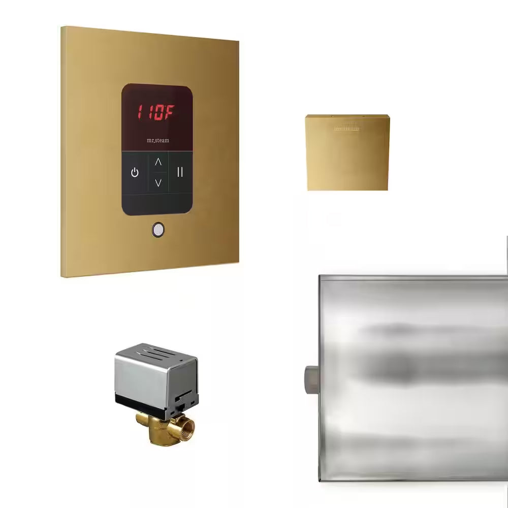 BBUTLERSRAW - Basic Butler Steam Generator Control Kit - Raw Unfinished Brass