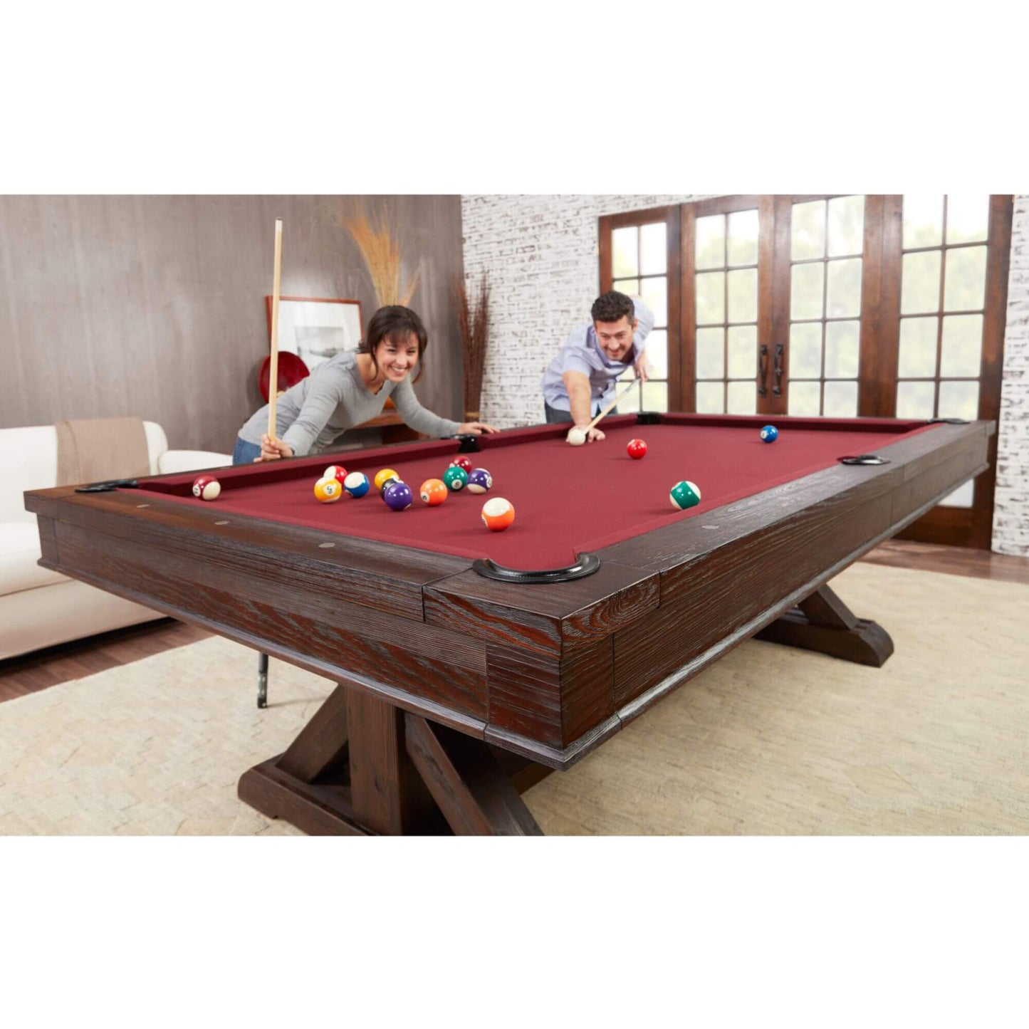 Playcraft Brazos River Slate Pool Table Optional Dining Top - PTBRRBLK08