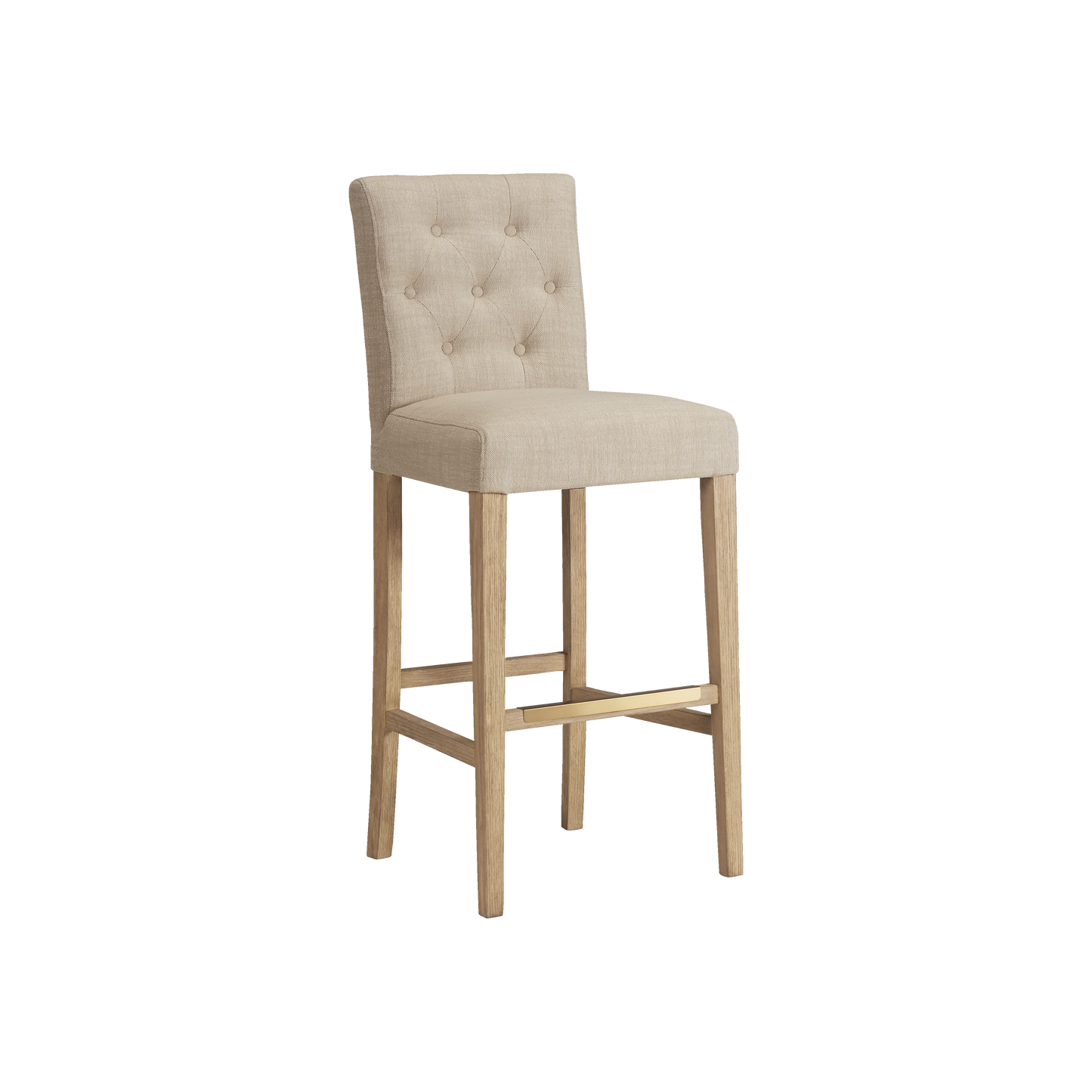 American Heritage Port Royal Bar Height Stool White Oak - PRBARSTOOL-WO