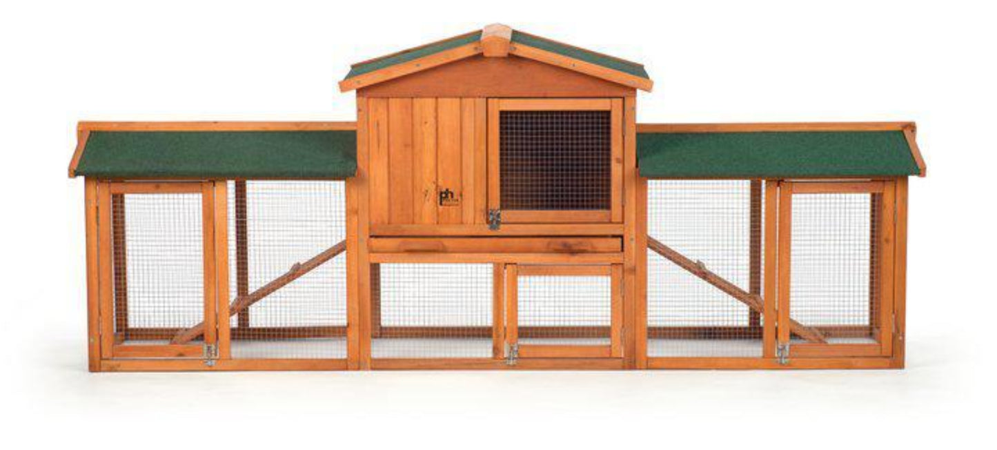 Prevue Pet Chicken Coop/Rabbit Hutch with Double-Run - 4600