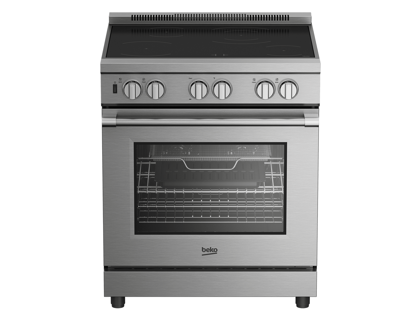 BEKO 30" in Stainless Steel Pro-Style Induction Range in Stainless Steel - PRIR34452SS