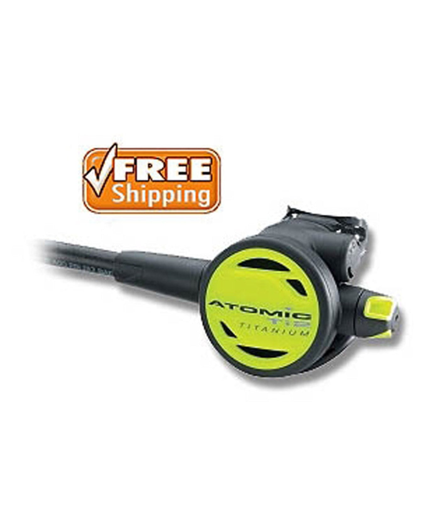 Zeagle Atomic Aquatics Ti2 Second Stage Octo & Primary 2nd Options - REG78 OCTO YEL