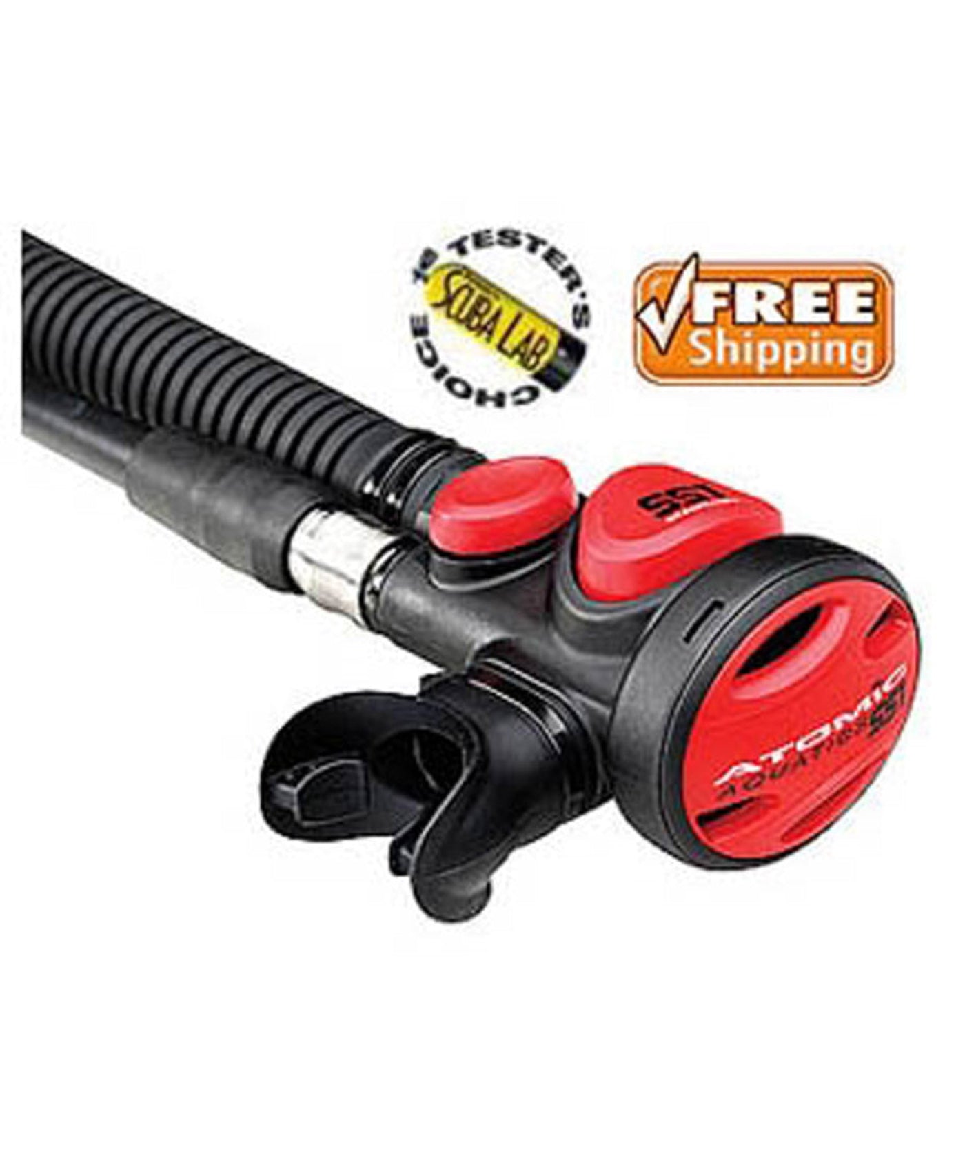 Zeagle Atomic Aquatics SS1 2nd Stage Inflator Octopus - REG80 BLU SS1