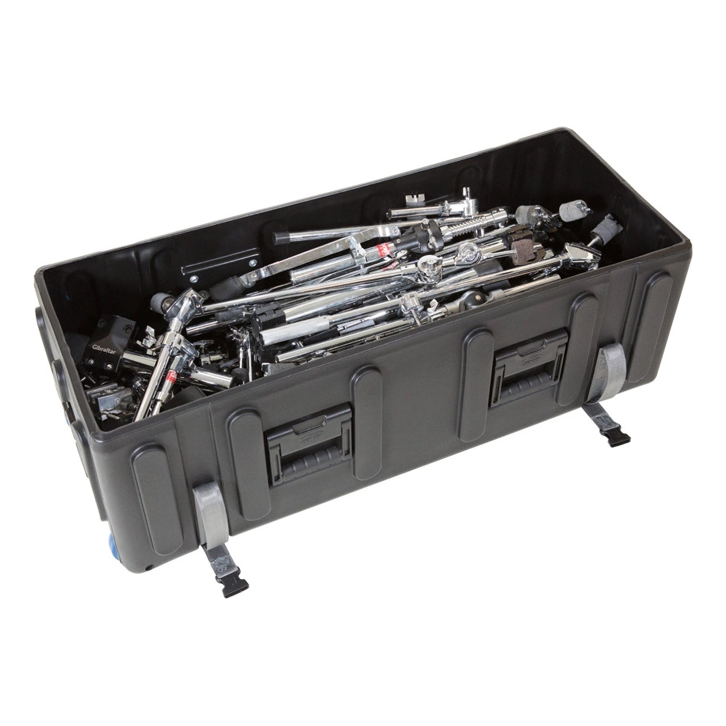 SKB Drum Hardware Case with Wheels, Durable Polyethylene Mobile Storage, Black - 420620