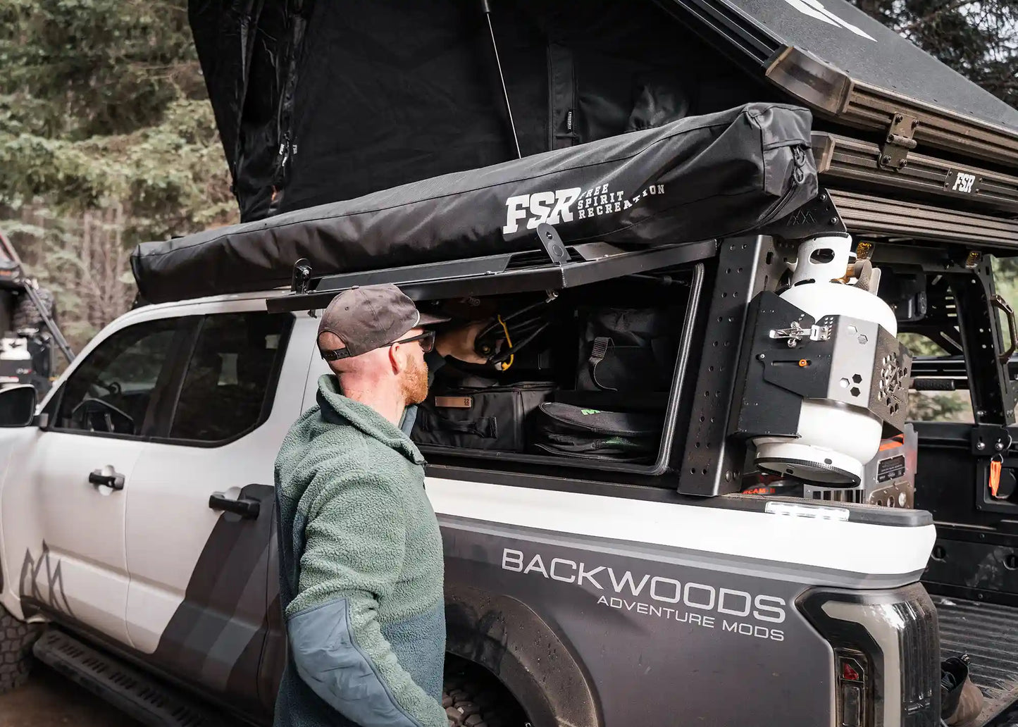 Backwoods Adventure Overland Bed Rack Storage Box - Toyota Tacoma - 5000-3017