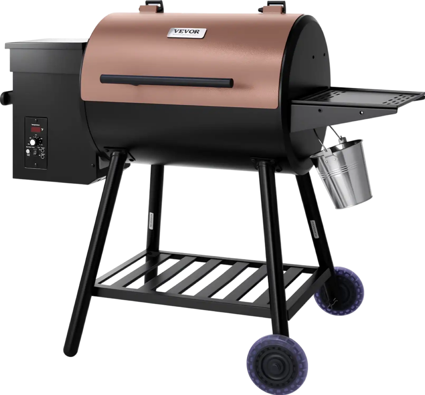 Richell Vevor Wood Pellet Grill Smoker 500°F Max Temp 456 Sq.in Cooking Area New - KLYXLLS456SQGVKANV1