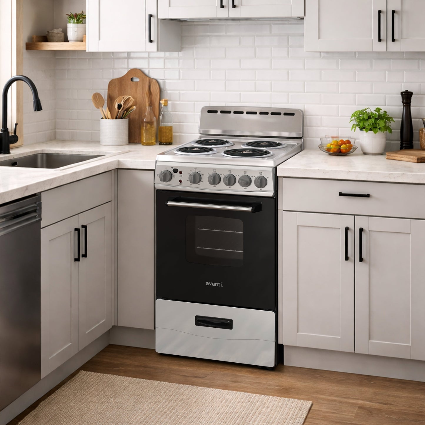 Avanti 20" Electric Range Oven with Framed Glass Door - ERU200P3S