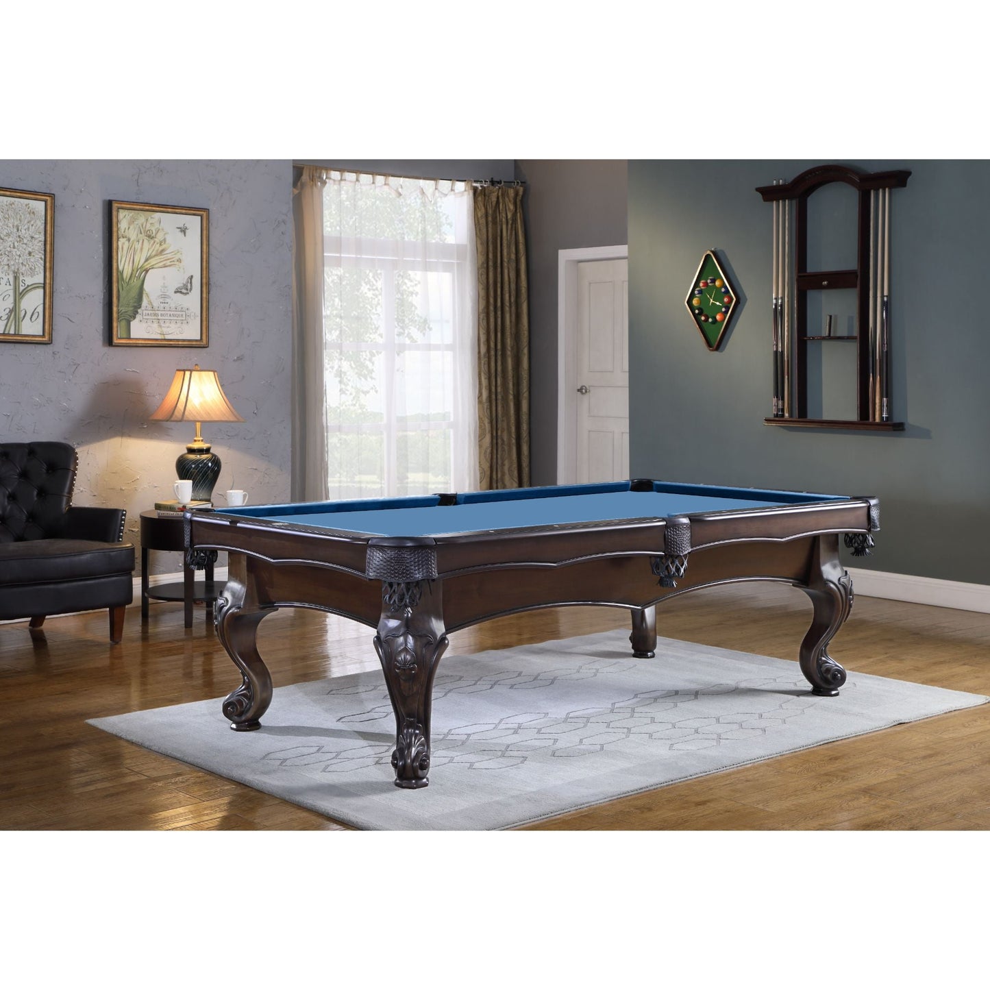 Playcraft Wheaton 8' Slate Pool Table - PTWHEBRI08