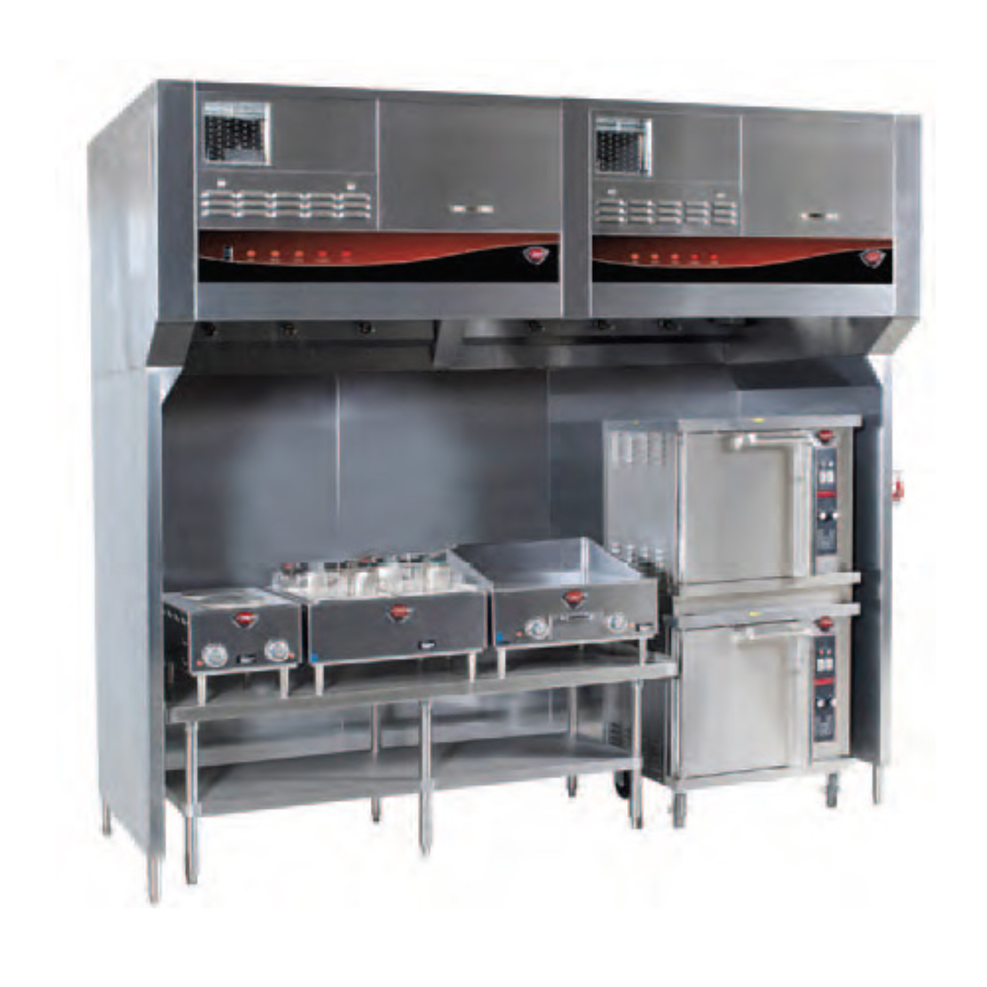 Univex Wells Universal Ventless Hood for 96" Cooking Zones - WLWVU96