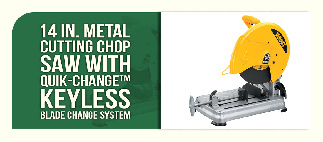 14 in. Metal Cutting Chop Saw With QUIK-CHANGE™ Keyless Blade Change System