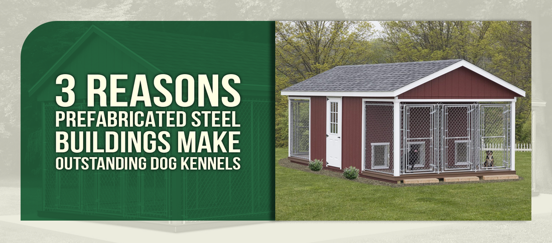 3 Reasons Prefabricated Steel Buildings Make Outstanding Dog Kennels