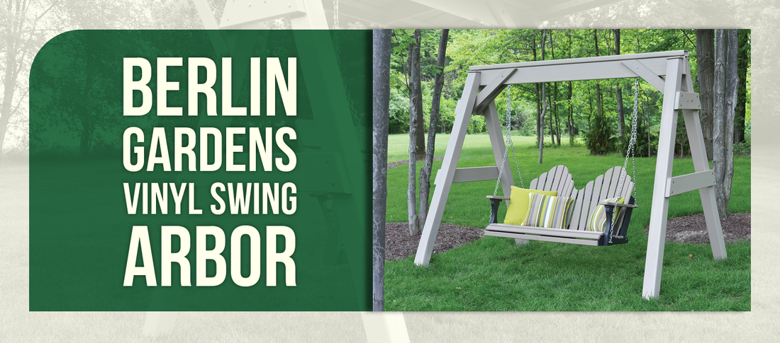 Berlin Gardens Vinyl Swing Arbor