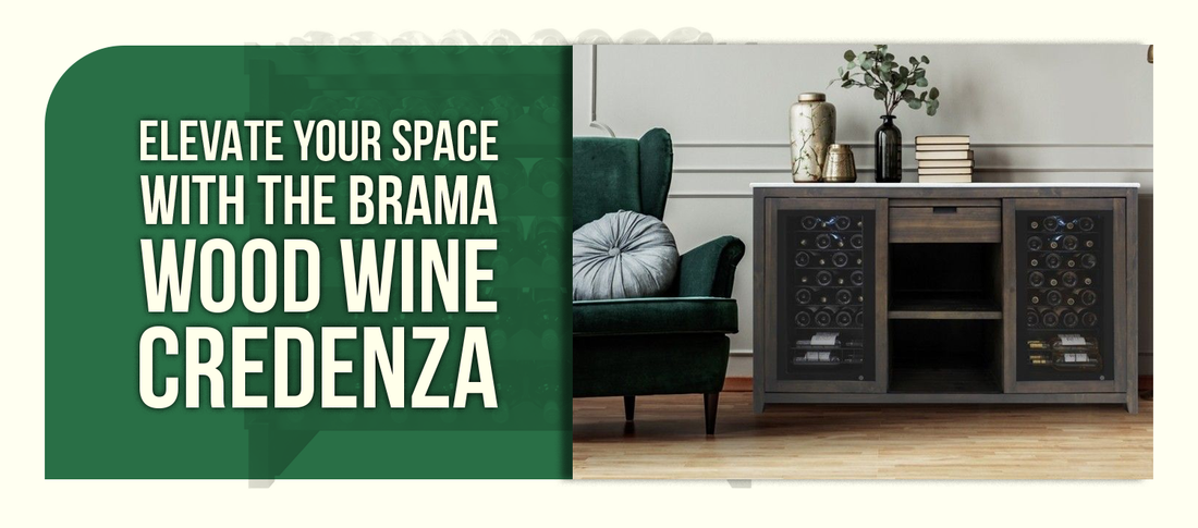 Elevate Your Space with the Brama Wood Wine Credenza