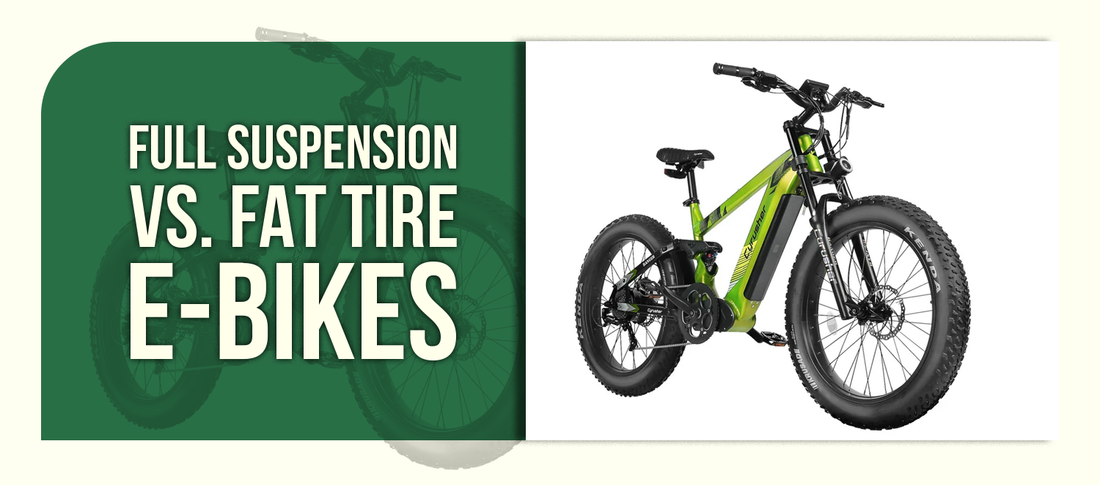 Full Suspension vs. Fat Tire E-Bikes