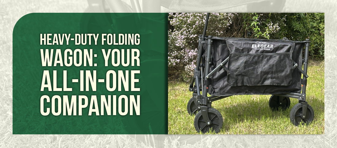 Folding Collapsible Heavy-Duty Wagon: The Ultimate Companion for Sports, Camping & Shopping