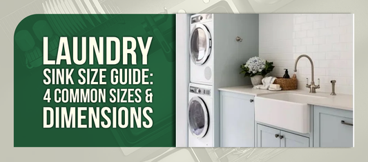 Laundry Sink Size Guide: 4 Common Sizes & Dimensions