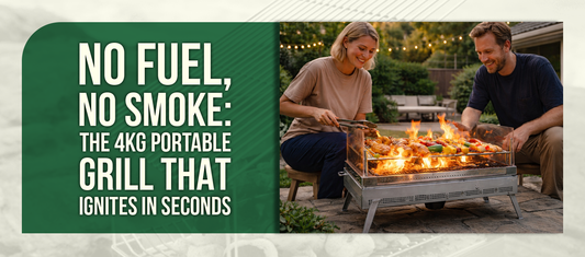 No Fuel, No Smoke: The 4kg Portable Grill That Ignites in Seconds