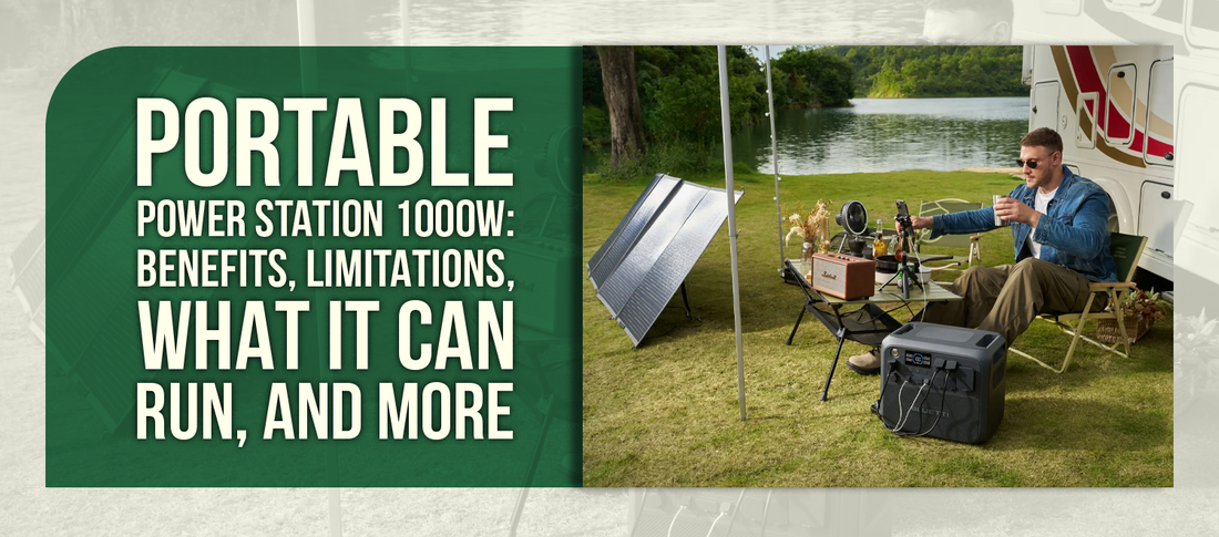 Portable Power Station 1000W: Benefits, Limitations, What It Can Run, and More