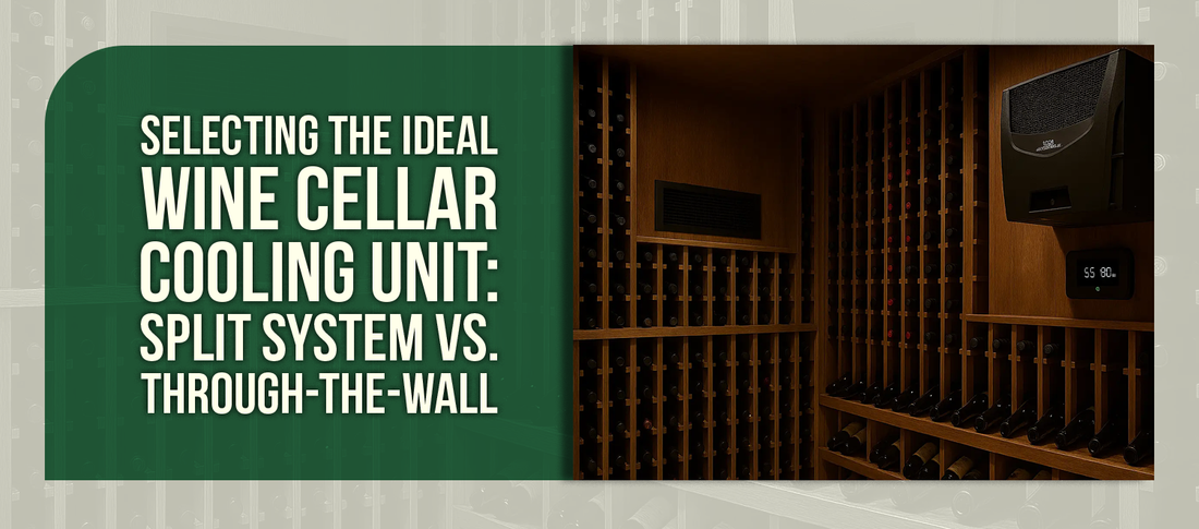 Selecting the Ideal Wine Cellar Cooling Unit: Split System vs. Through-the-Wall