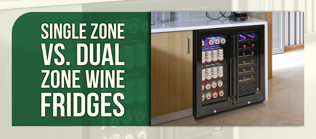 Single Zone vs. Dual Zone Wine Fridges