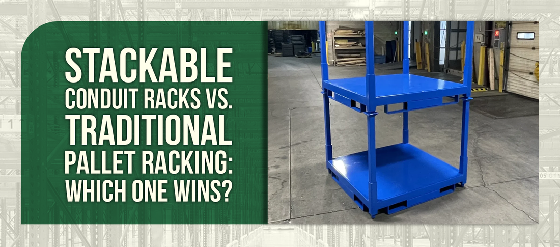 Stackable Conduit Racks vs. Traditional Pallet Racking: Which One Wins?