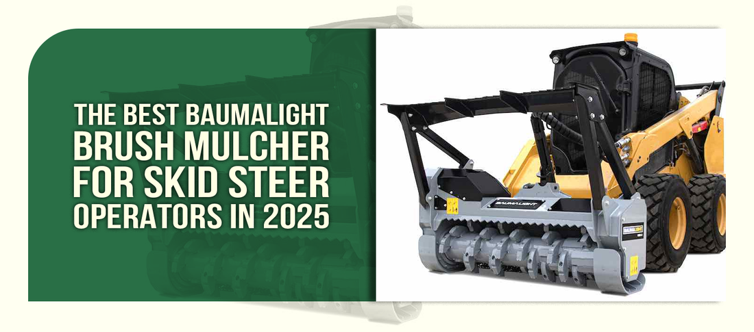 Heavy-Duty Fixed Tooth Brush Mulcher for Skid Steers